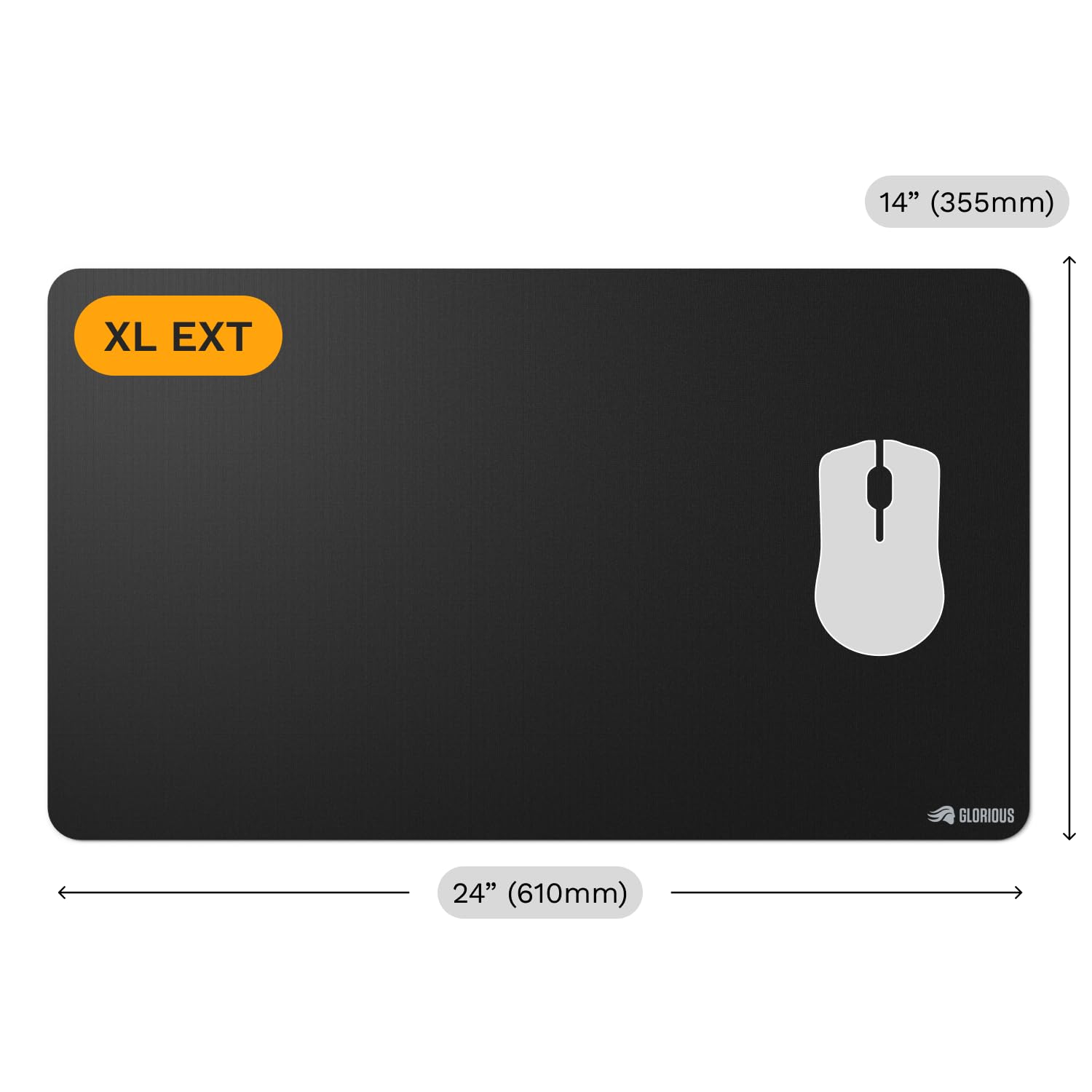 Amazon.co.jp: Glorious Mouse Pad 2 Edgeless XL Extended Black 布製